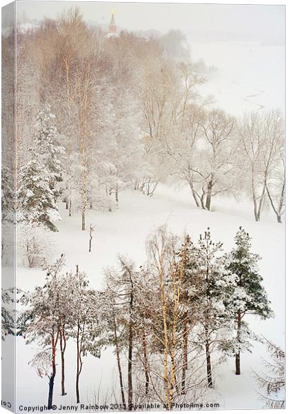 Winter Delight Canvas Print by Jenny Rainbow