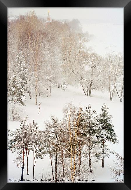 Winter Delight Framed Print by Jenny Rainbow