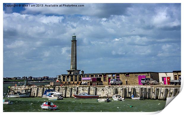 Margate harbor Print by Thanet Photos