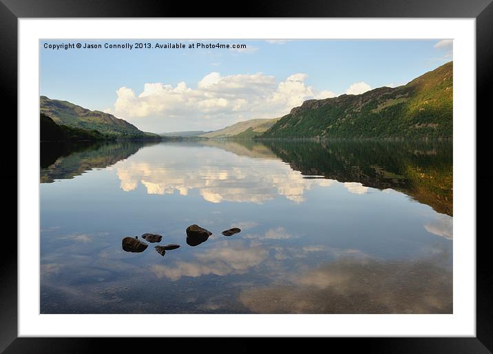 Ullswater Rocks Framed Mounted Print by Jason Connolly