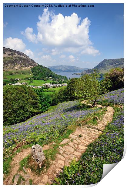 The Path To Glenridding Print by Jason Connolly