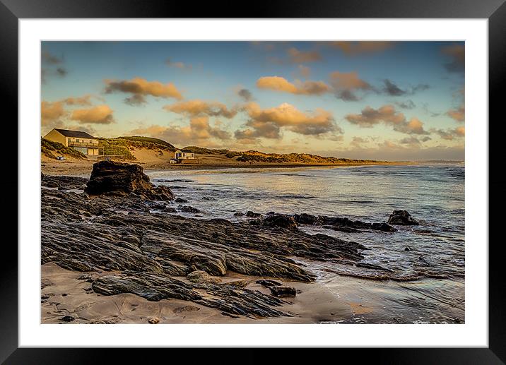 Saunton Sands Framed Mounted Print by Dave Wilkinson North Devon Ph