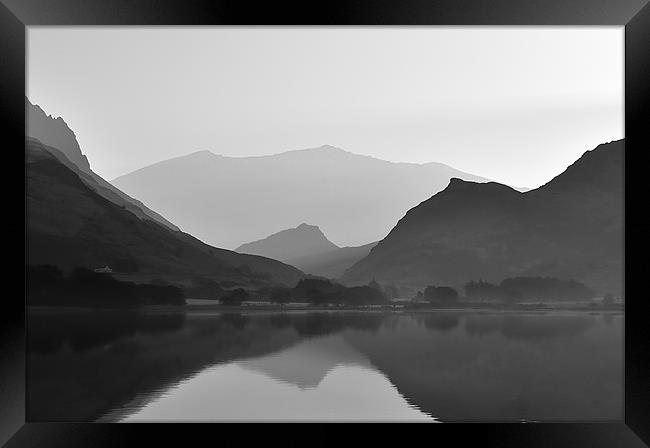 Llyn Nantlle - living with Giants Framed Print by Kevin OBrian
