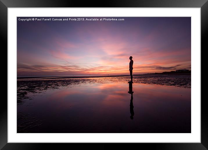 Crosby afterglow Framed Mounted Print by Paul Farrell Photography