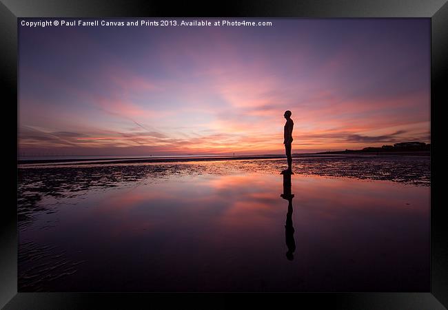 Crosby afterglow Framed Print by Paul Farrell Photography