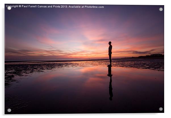 Crosby afterglow Acrylic by Paul Farrell Photography
