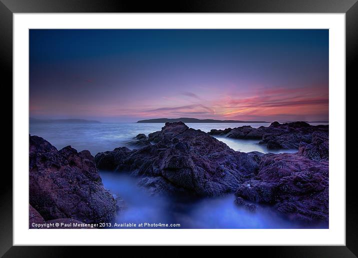 West Coast Sunset Framed Mounted Print by Paul Messenger