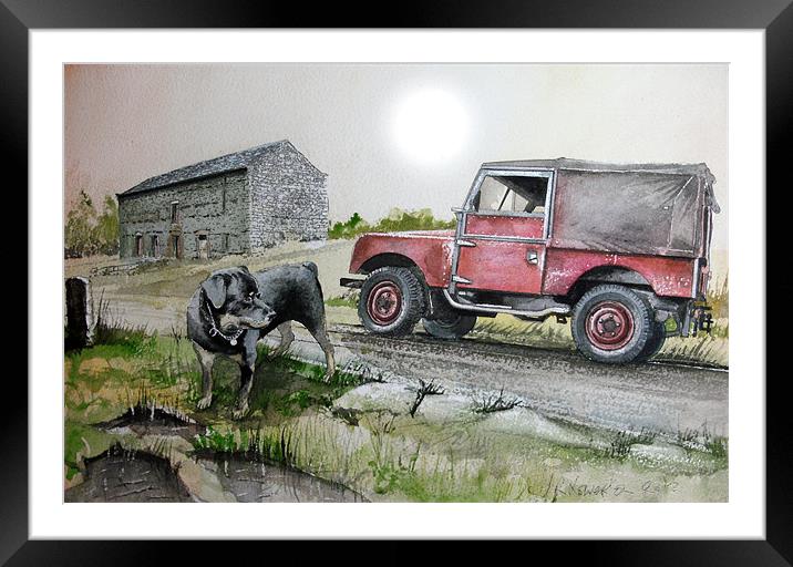 You know the one that takes you to the places Framed Mounted Print by John Lowerson