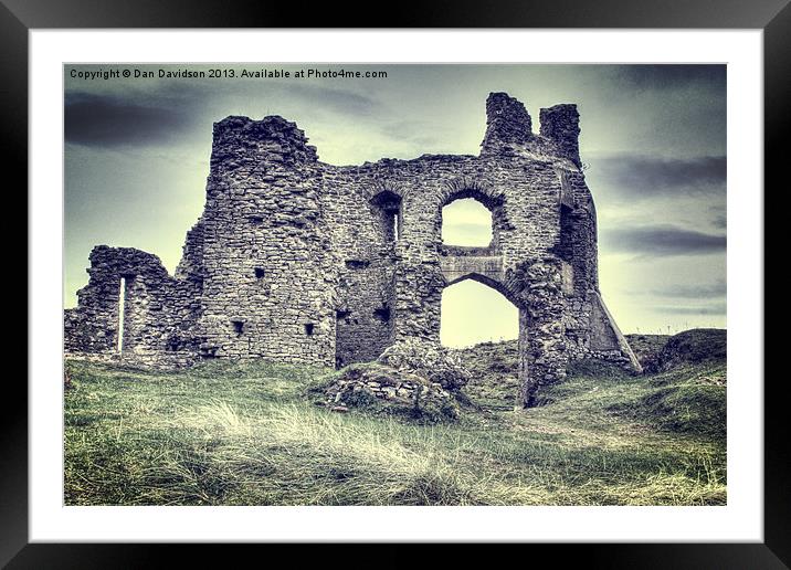 Pennard Castle Framed Mounted Print by Dan Davidson