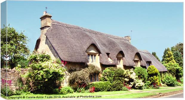 Thatched Cottage Chipping Campden Canvas Print by Carole-Anne Fooks