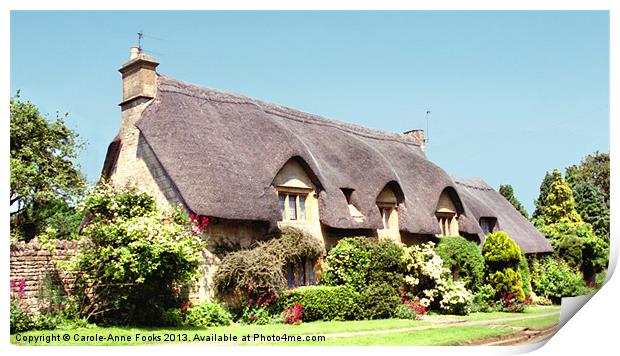 Thatched Cottage Chipping Campden Print by Carole-Anne Fooks