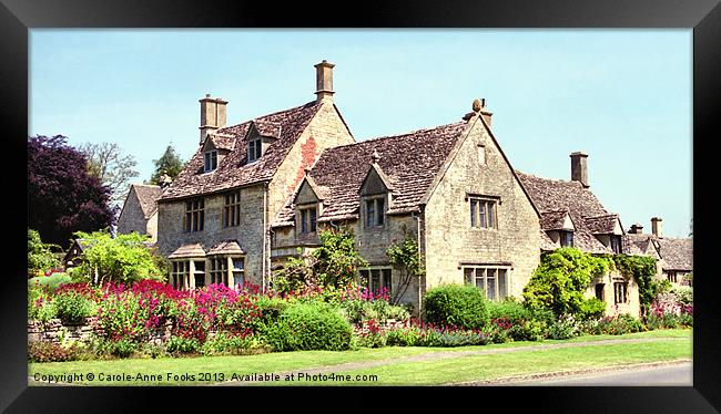Thatched Stone Chipping Campden Framed Print by Carole-Anne Fooks