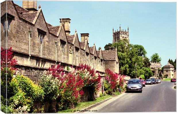 Alms Houses Chipping Campden Canvas Print by Carole-Anne Fooks