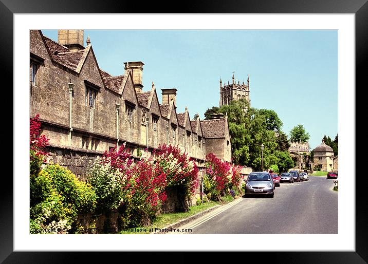 Alms Houses Chipping Campden Framed Mounted Print by Carole-Anne Fooks