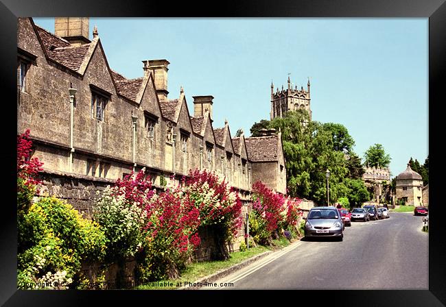 Alms Houses Chipping Campden Framed Print by Carole-Anne Fooks