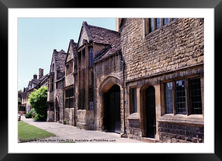 Main Street Chipping Campden Framed Mounted Print by Carole-Anne Fooks