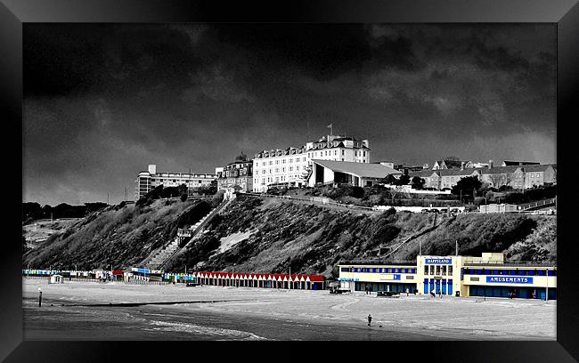 Bournemouth Beach and the West Cliff Framed Print by Andy Evans Photos