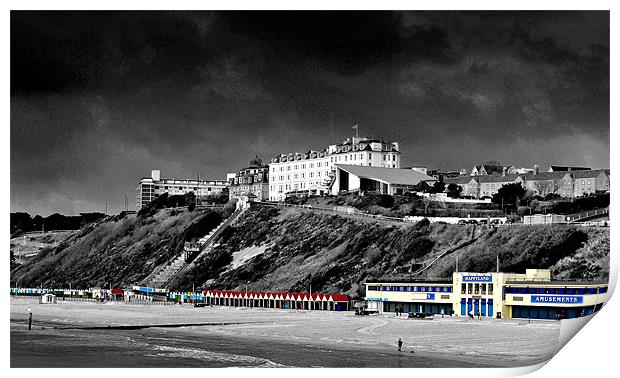 Bournemouth Beach and the West Cliff Print by Andy Evans Photos