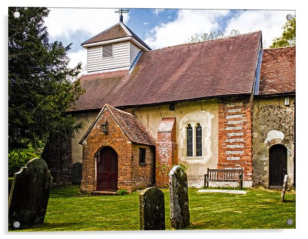 St James, Ashmansworth, Hampshire, England, UK Acrylic by Mark Llewellyn