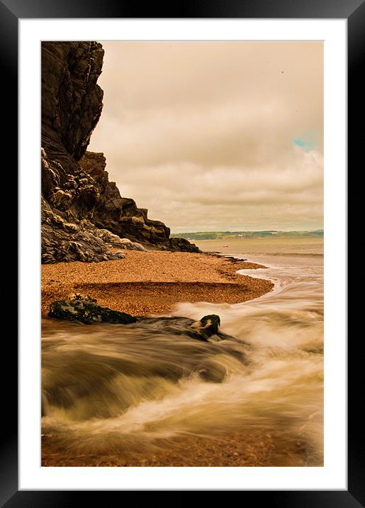 Land meets Sea Framed Mounted Print by Ben Prior