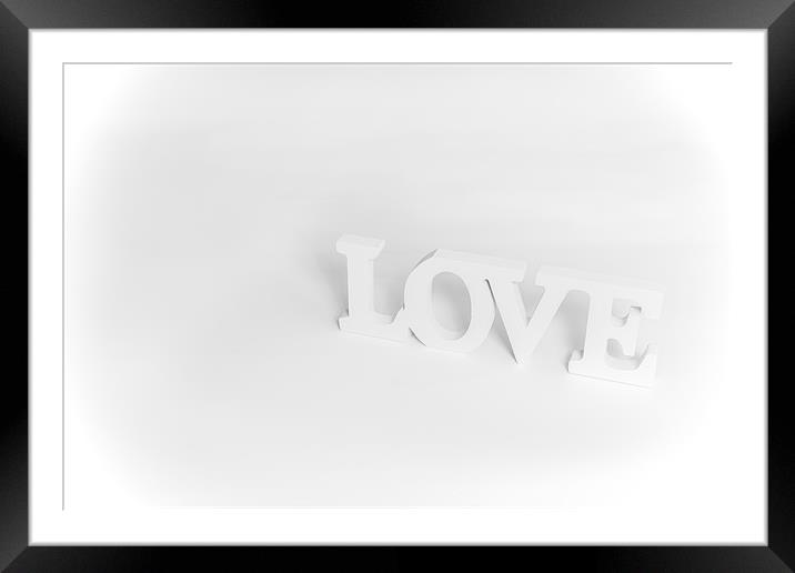 Pure white love Framed Mounted Print by Ian Johnston  LRPS