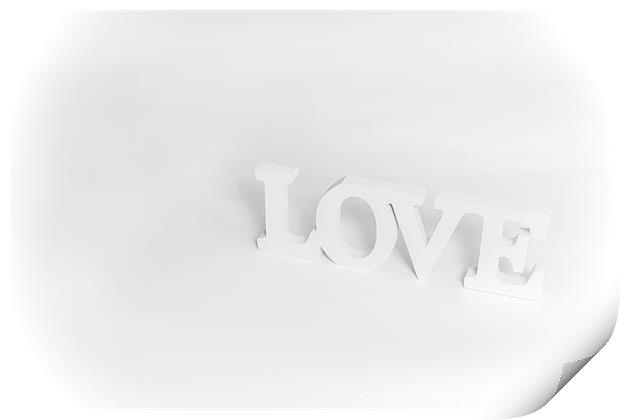 Pure white love Print by Ian Johnston  LRPS