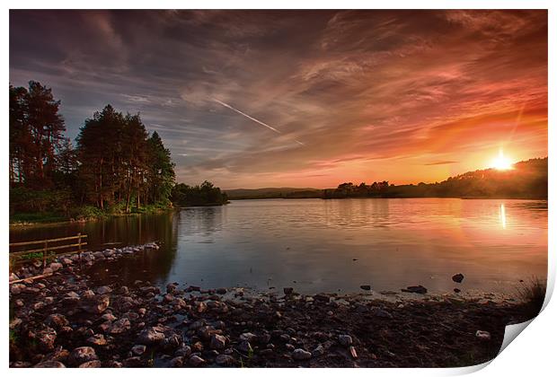 Knapps Loch Sunset Print by Sam Smith