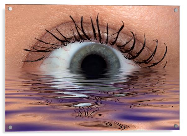 Watery Eye Acrylic by Mike Gorton