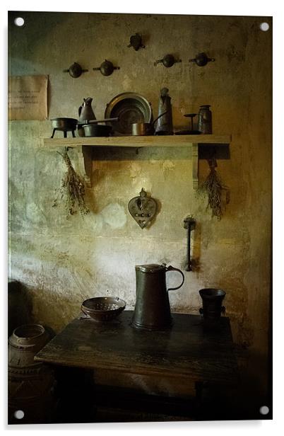 mediaeval kitchen Acrylic by Jo Beerens