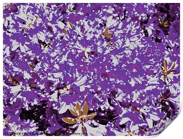 vibrant flowers 3 Print by Emma Ward