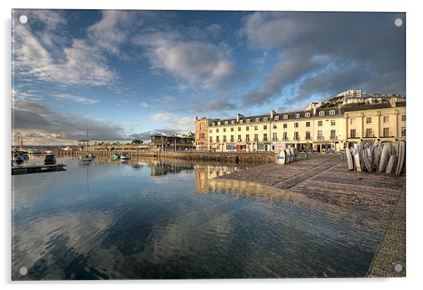 Torquay Harbour Acrylic by Rosie Spooner