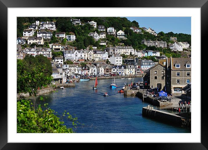 Boats on the River Looe Framed Mounted Print by Rosie Spooner