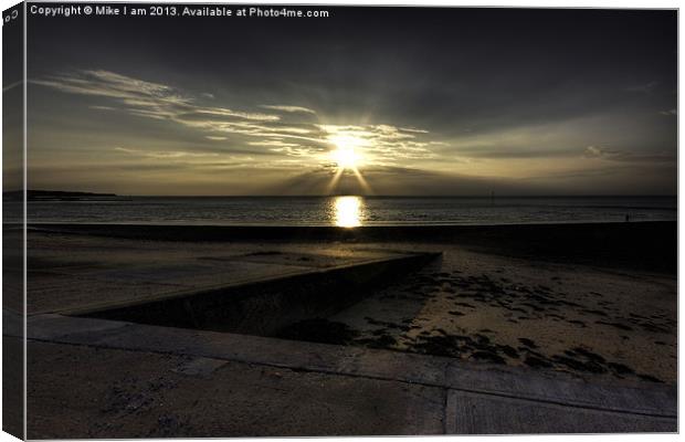 Surreal Sunset Canvas Print by Thanet Photos