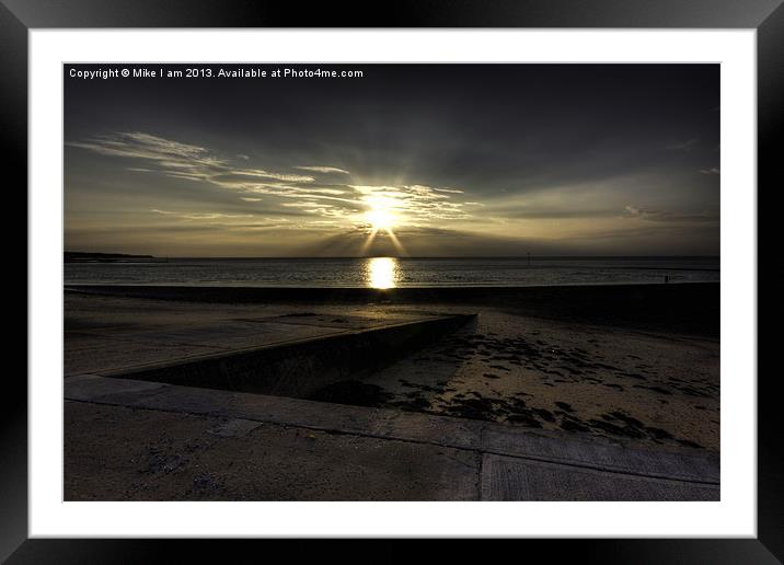 Surreal Sunset Framed Mounted Print by Thanet Photos