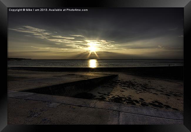 Surreal Sunset Framed Print by Thanet Photos