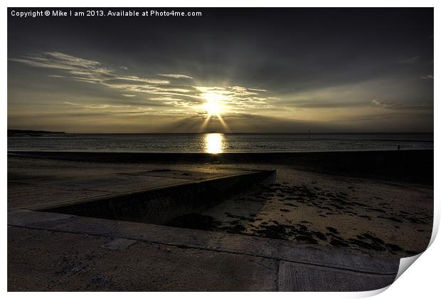 Surreal Sunset Print by Thanet Photos
