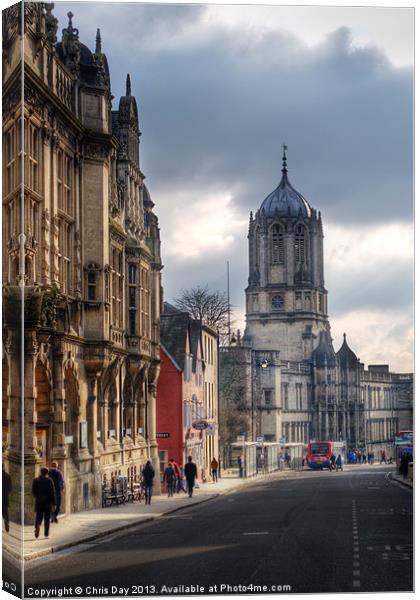 St Aldates Street Road Canvas Print by Chris Day