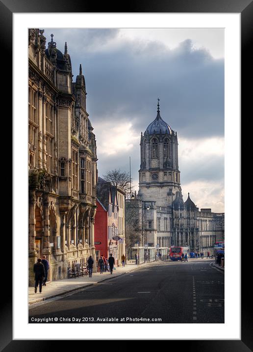 St Aldates Street Road Framed Mounted Print by Chris Day