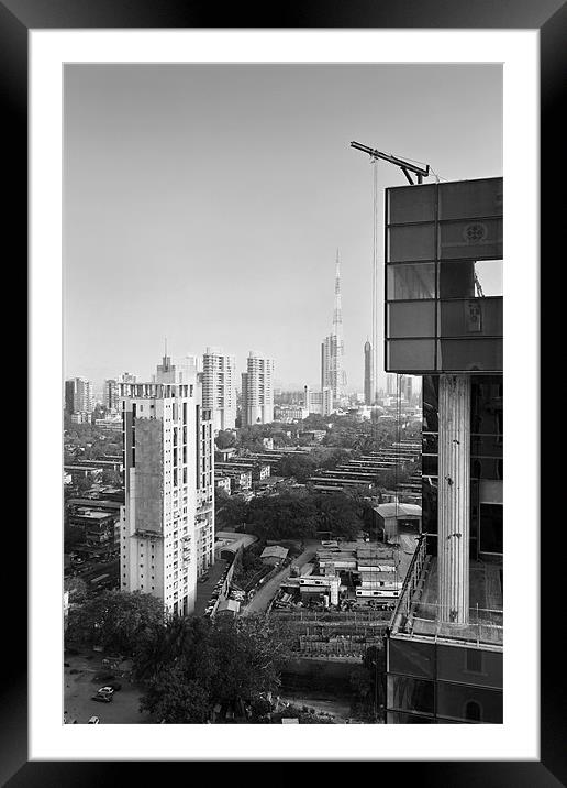 Amazing clear morning in Bombay Framed Mounted Print by Arfabita  