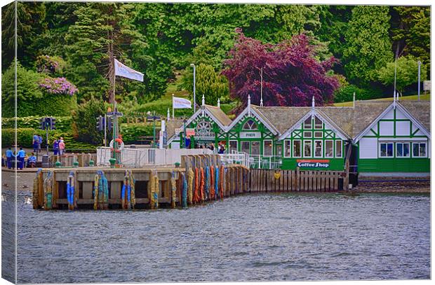 Bowness Pier Canvas Print by Roger Green