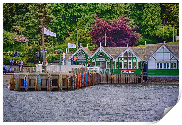 Bowness Pier Print by Roger Green