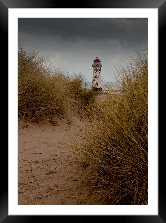 Talacre Beach Lighthouse Framed Mounted Print by Steve Jackson