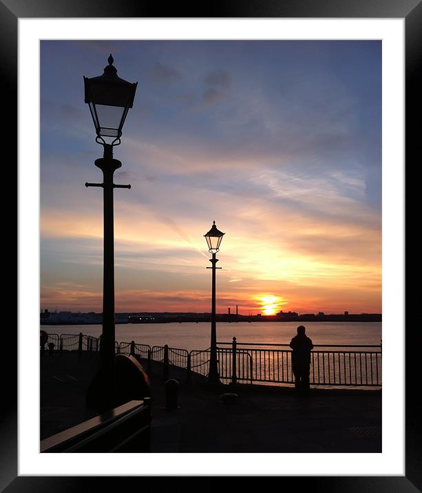 A view from Albert Dock Framed Mounted Print by Steve Jackson