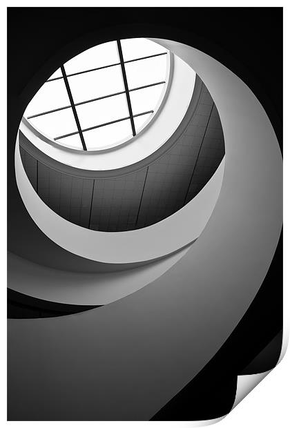 Museum of Liverpool staircase Print by Steve Jackson