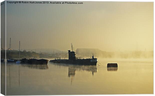 Foxtrot On The Medway Canvas Print by Robin Hart-Jones