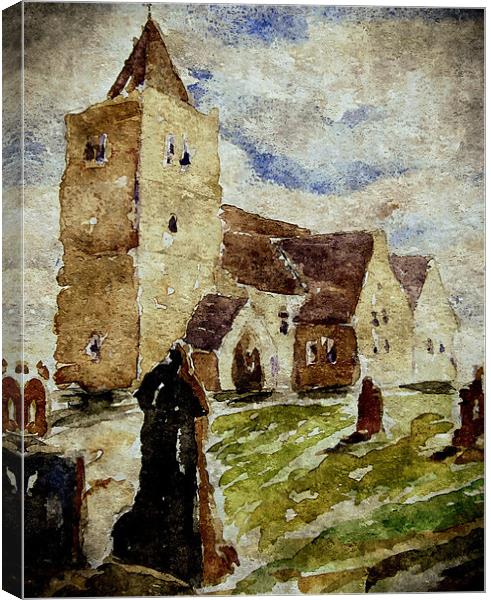 ol aberlady church Canvas Print by dale rys (LP)