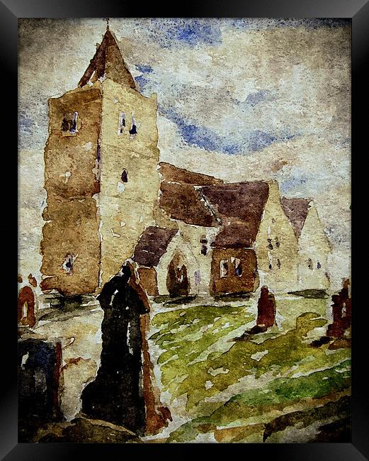 ol aberlady church Framed Print by dale rys (LP)