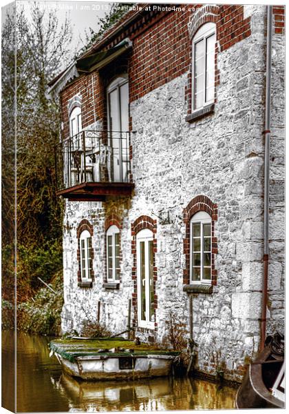 House on the canal Canvas Print by Thanet Photos