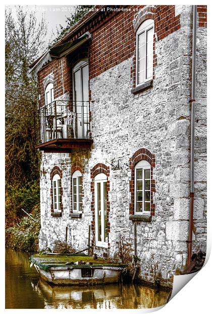 House on the canal Print by Thanet Photos
