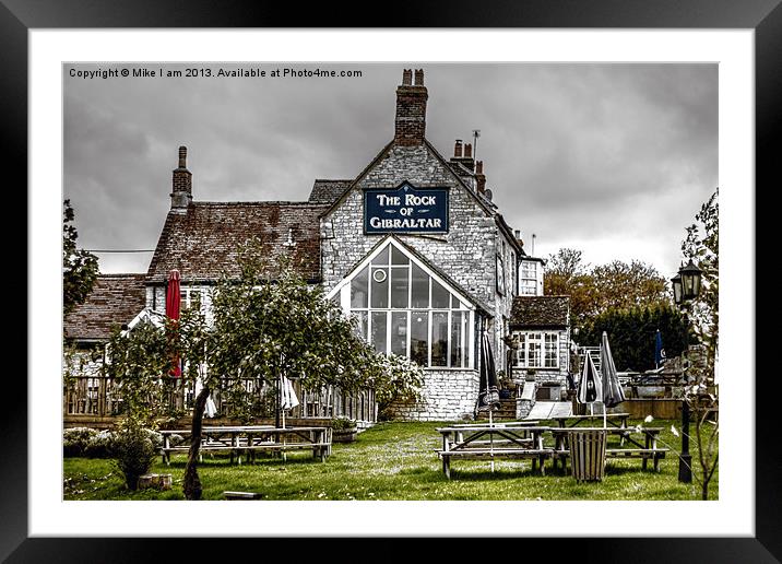 Rock of Gibraltar pub Framed Mounted Print by Thanet Photos